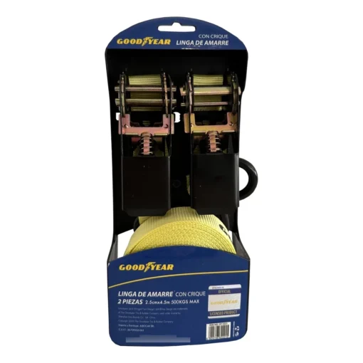 KIT X2 CINTA AMARRE TIPO CRIQUE GOODYEAR 5 MTS - Imagen 3