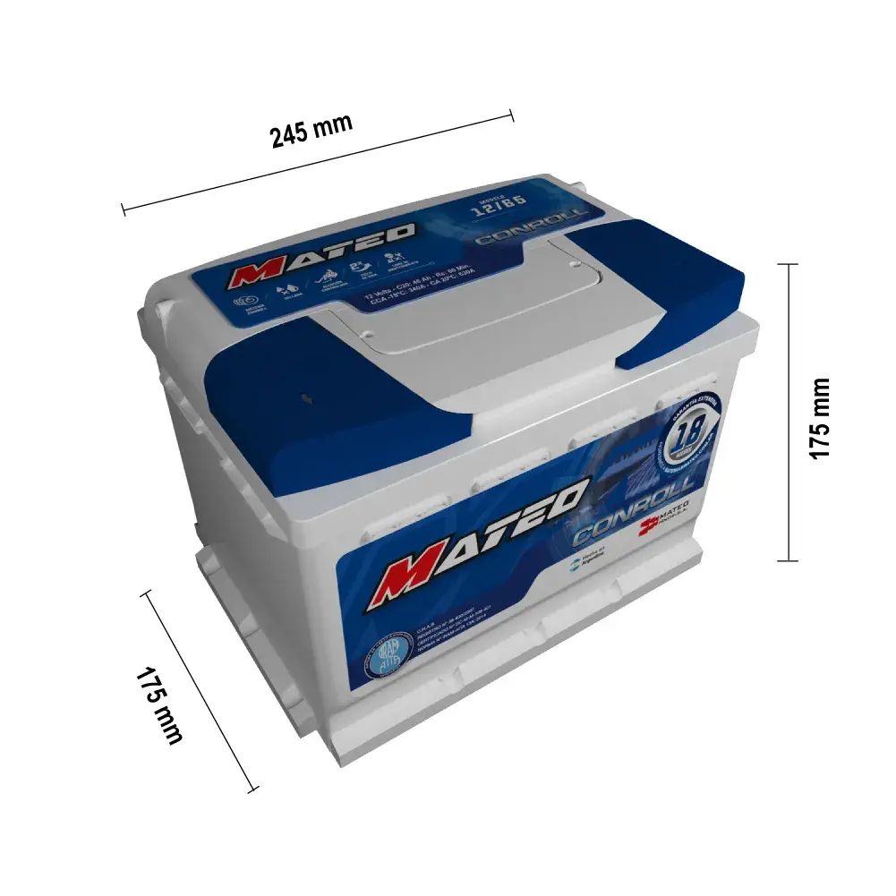 Batería BM500 Mateo 12x65